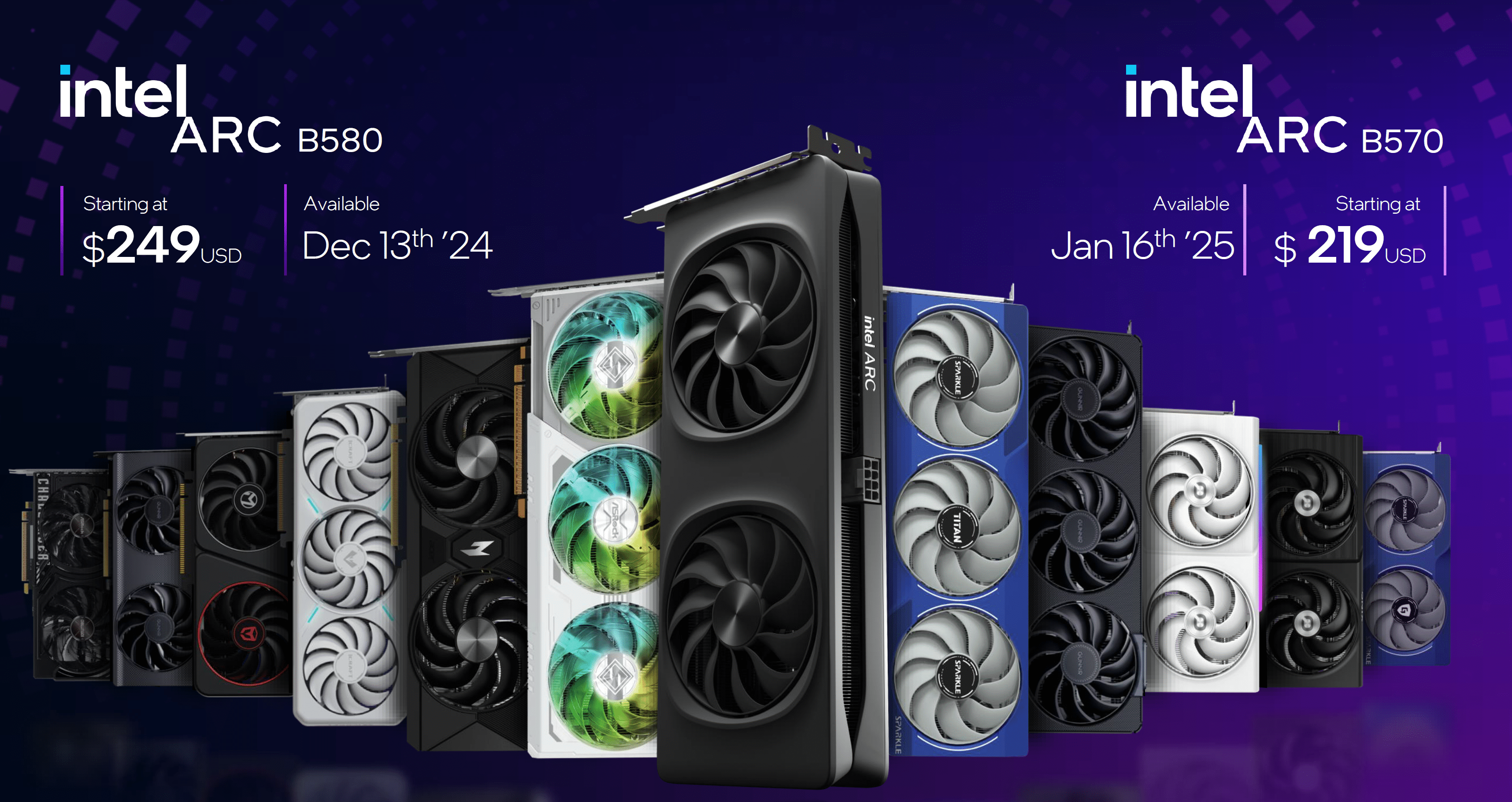 Intel Arc Battlemage B B Graphics Cards Intel Arc Battlemage B B Graphics Cards